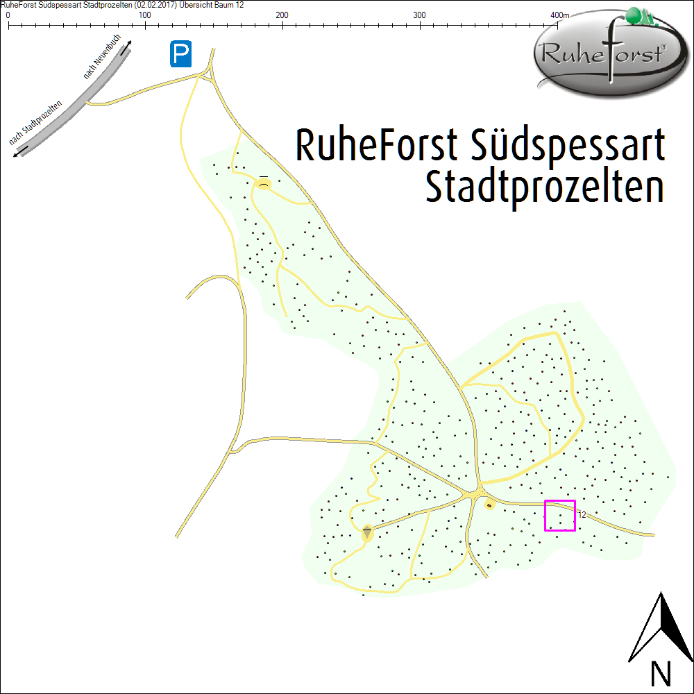 &Uuml;bersichtskarte zu Baum 12